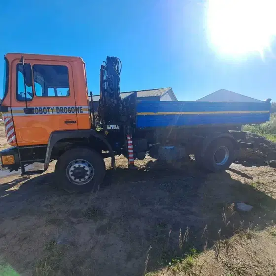 Transport ciężarowy_ MAN transport materiałów budowlanych