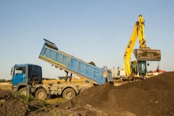 Transport 18-25 ton, koparka, ładowarka, ziemia, piasek, żwir, humus