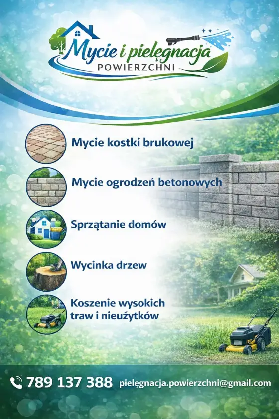 Wycinka drzew / Mycie kostki brukowej