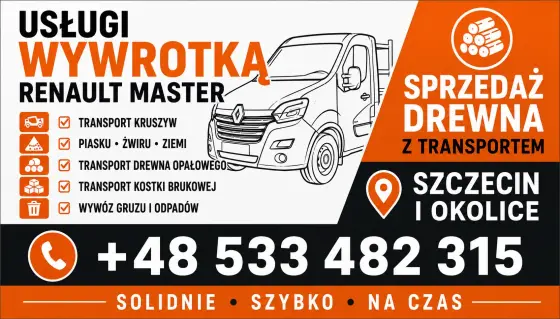 Transport wywrotka 3,5 t - Uslugi transportowe - transportowe - Szczecin - Zachodniopomorskie