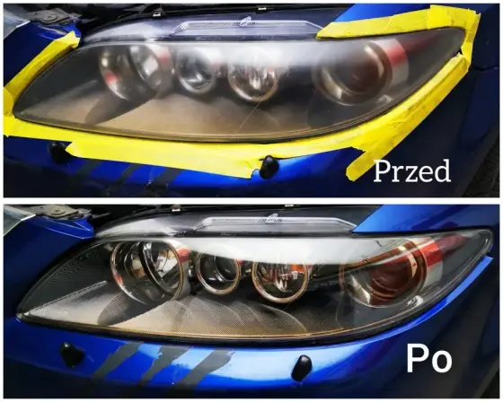 Polerowanie reflektorów lamp z zabez.Ceramiką Grafenową!PROMOCJA 199zł