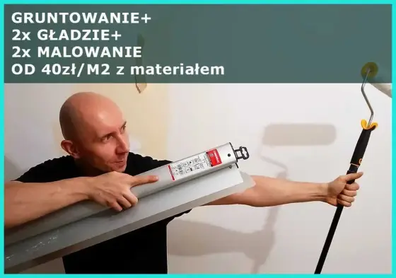Malowanie, gładzie i inne prace wykończeniowe. Cała Warszawa