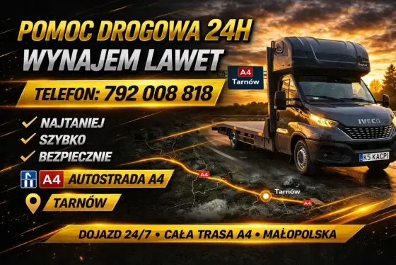 Laweta Tanio**POMOC DROGOWA 24H**odpalanie awaryjne