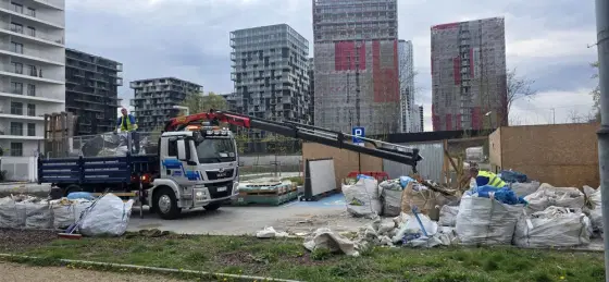 BIG-BAG worek kontener wywóz gruzu odpady śmieci meble budowa remont