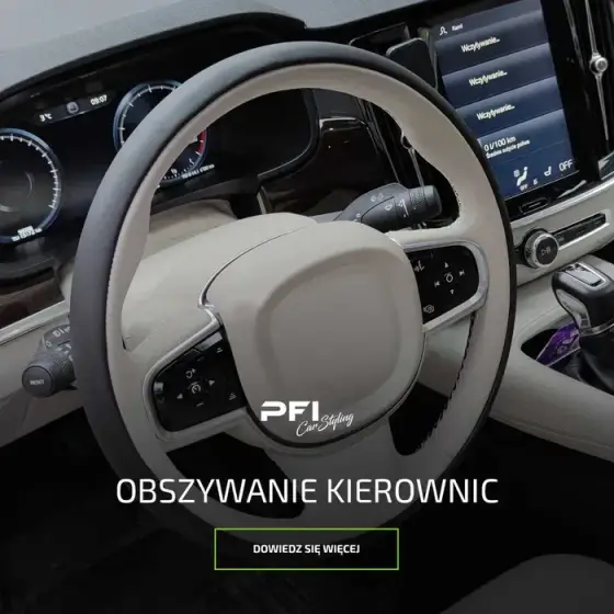 Obszycie kierownicy skórą OBSZYWANIE / MODYfikacja kierownic pfi - Usługi motoryzacyjne - uslugi-motoryzacyjne - Rybnik - Śląskie