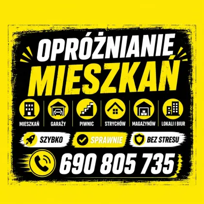 Opróżnianie mieszkań | Wywóz mebli | Piwnice | Garaże | Strychów 24/7