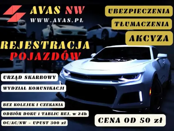 PROFESJONALNA REjestracja samochodów w 24h | akcyza | tłumaczenia | po