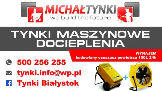 Tynki gipsowe dostepni od zaraz