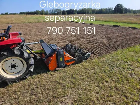 Usługi minikoparką,równanie terenu,glebogryzarka separacyjna,mulczer,o