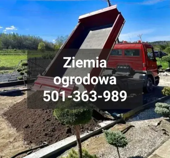 Piasek siany, ziemia ogrodowa, czarnoziem, żwir transport Łódź Zgierz