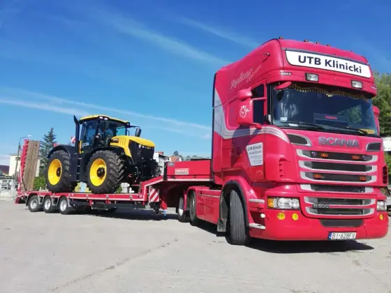 Transport niskopodwoziowy maszyn i urządzeń do 44 ton, wciągarka!!!