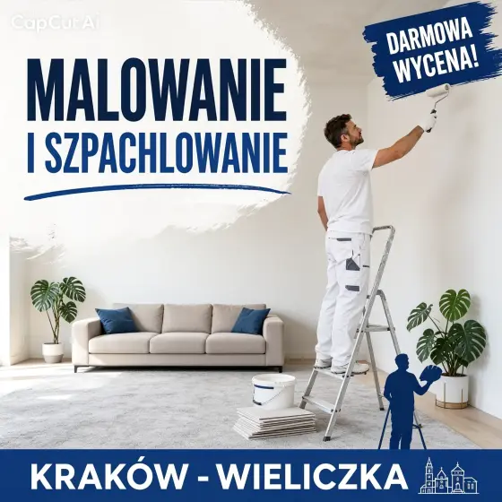 🎨 Przyjmę zlecenia malowanie szpachlowanie Kraków Wieliczka