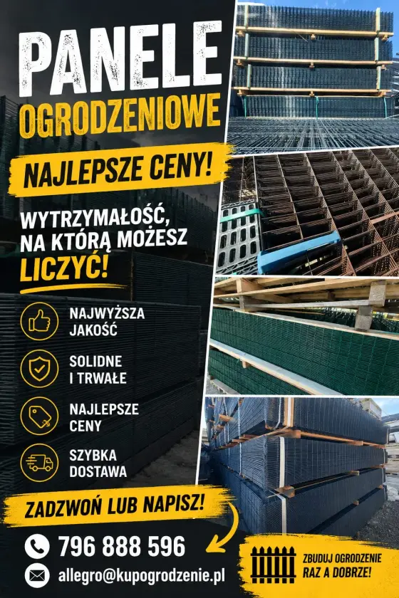Ogrodzenia panelowe 3d fi4 fi5 / 2d, słupki, panele, podmurówki - Uslugi ogrodnicze - ogrodnicze - Oława - Dolnośląskie