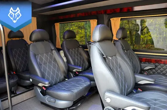 Przewóz osób BUS VIP 9 osobowy - wysoki komfort - wynajem z kierowcą