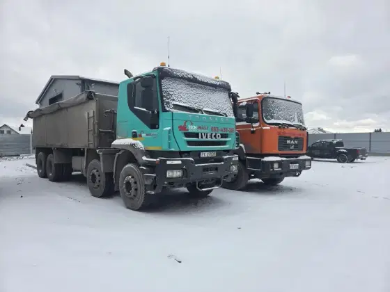 Usługi transportowe od 1 do 25t wyburzenia prace ziemne sprzedaż krusz