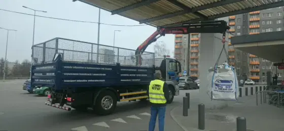 BIG-BAG worek kontener wywóz gruz meble odpady budowlane śmieci remont