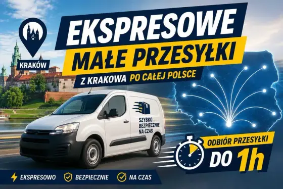 TRANSPORT EKSPREsowy kraków odbiór do 1h cała polska szybkie dostawy