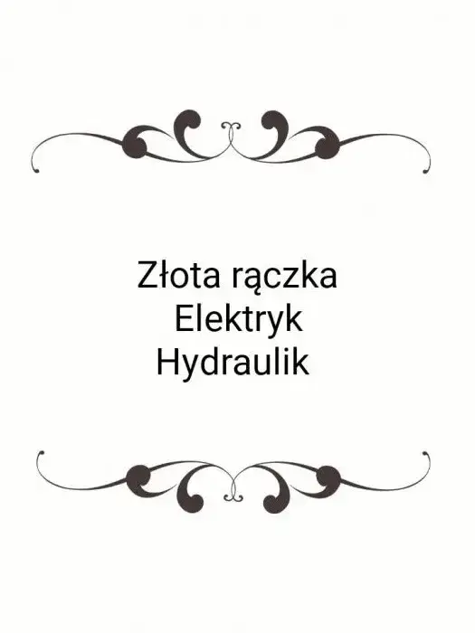Złota rączka hydraulik elektryk instalator monter