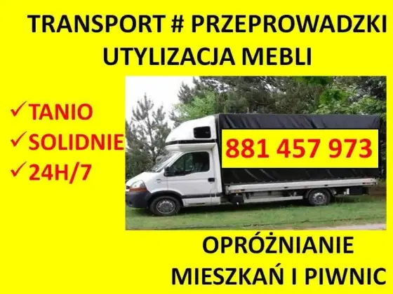 Łask przeprowadzki transport utylizacja mebli