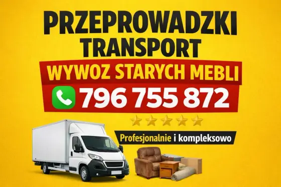 Przeprowadzki Transport Wywóz starych mebli Łódź TANIO AUTO Z Windą