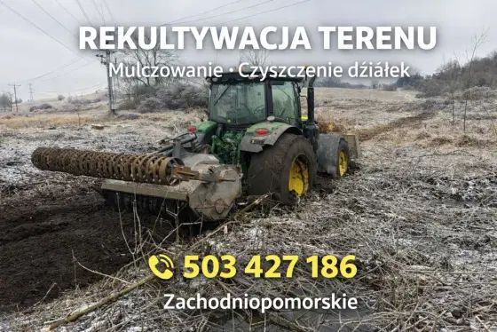 Karczowanie działek pod budowę | Mulczowanie wgłębne | Zachodniopomors