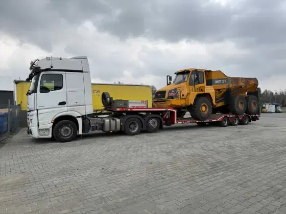 Tieffbett usługi transportowe naczepa tiefbett naczepa niskopodwoziowa