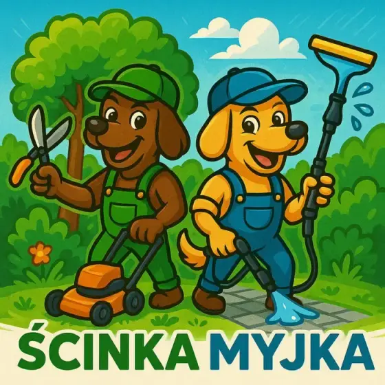 Koszenie trawników, przycinanie tui, mycie kostki brukowej