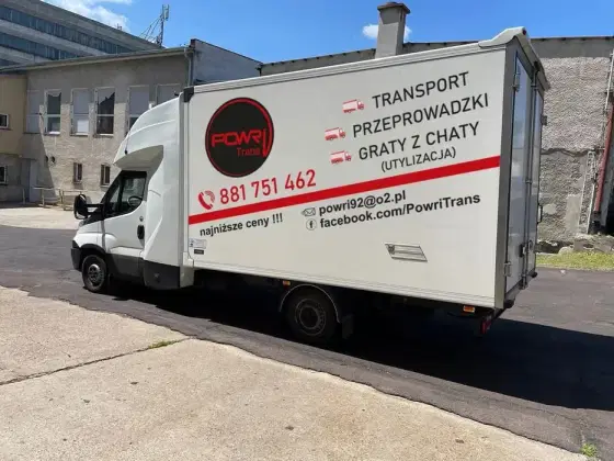 Tani transport przeprowadzki przewóz rzeczy graty z chaty utylizacja