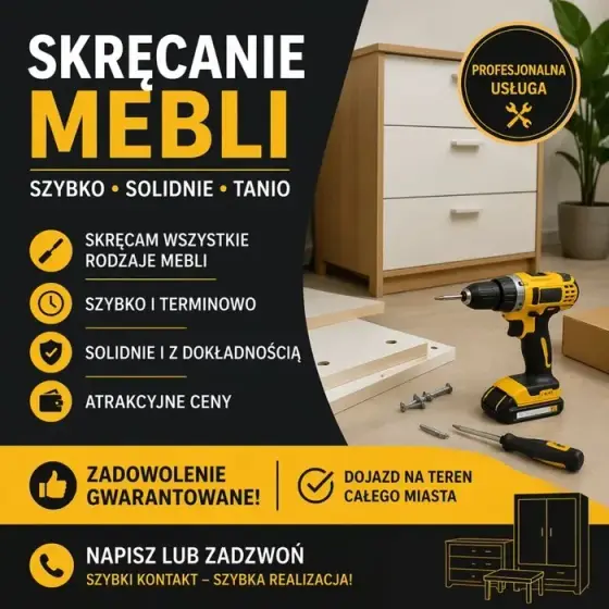 Skrecanie mebli solidnie