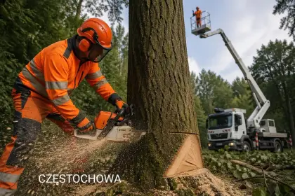Wycinka i podpinka drzew, Tuj, czyszczenie dzialek, Koszenie trawy, Us