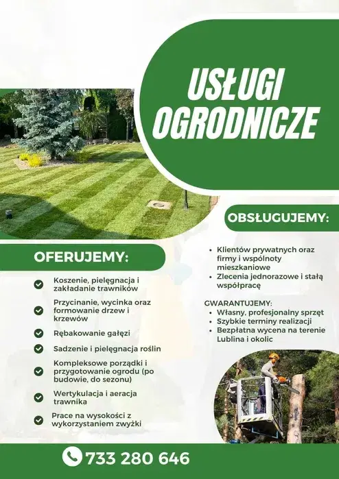 Profesjonalne usługi ogrodnicze - LUBLIN I OKOLICE