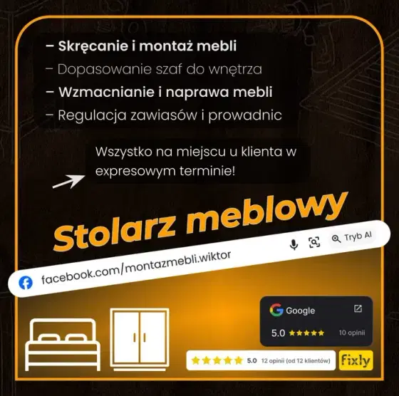 Skręcanie, montaż i naprawa mebli