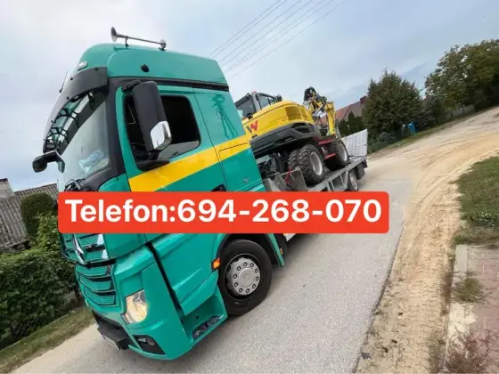 Holowanie AutoLaweta Transport Samochodów Ciągników Rolniczych Busów!