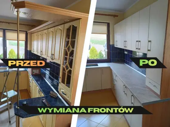 Wymiana frontów kuchennych - odmień swoją kuchnie szybko i za ułamek c