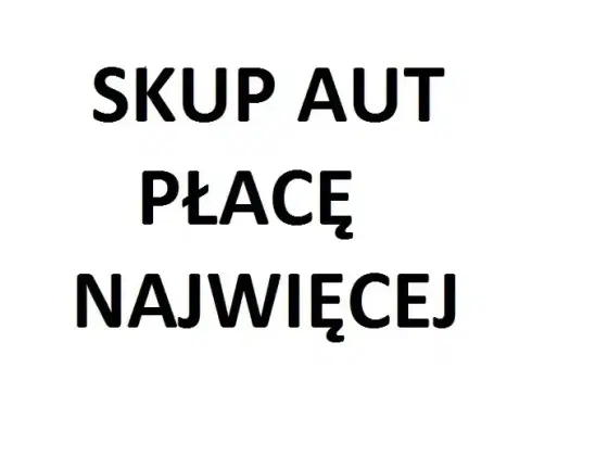 Lokalna firma Skup aut skup samochodów autoskup złomowanie aut kasacja