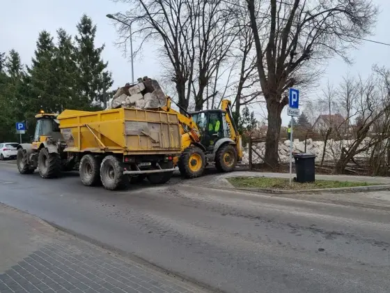 Wywóz gruzu ziemi gliny złomu śmieci wyburzenia prace ziemne usługi