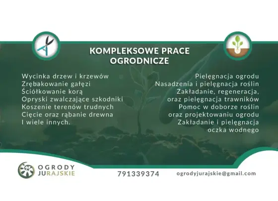 Kompleksowe prace ogrodnicze Ogrodnik z doświadczeniem