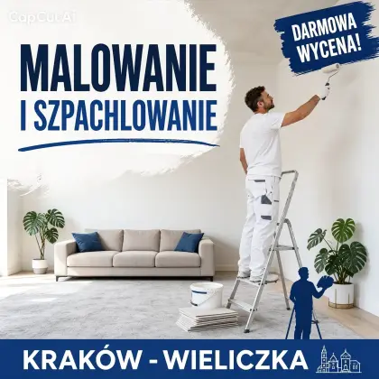 🎨 Przyjmę zlecenia malowanie szpachlowanie Kraków Wieliczka