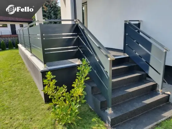 Balustrada balkonowa barierka nowoczesna montaż balkon poręcz taras