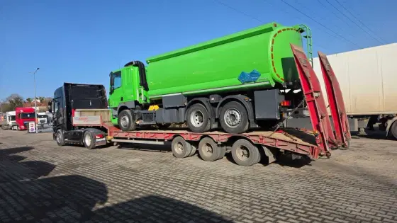 Laweta Koparka Harwester transport niskopodwoziowy