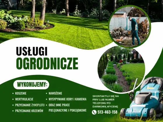 Usługi Ogrodnicze, Wertykulacja - Sprzątanie Podwórka, domu, mieszkani