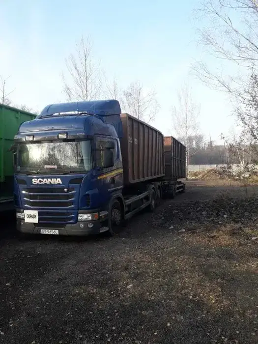 Transport hakowiec.Transport kontenerów hakowych,odpady.BDO