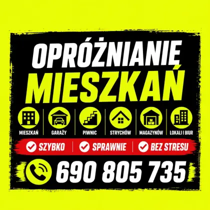 Opróżnianie mieszkań | Garaże | Piwnice | Wywóz starych mebli Strzegom